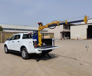 0.8 Ton Remote Control Hydraulic Folding Arm Pickup Truck Crane