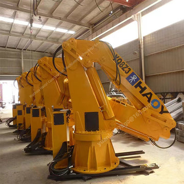 4 Ton Folding Arm Remote Control Hydraulic Marine Crane