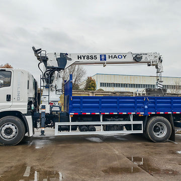 8 Tons Wireless Remote Control Hydraulic Straight Boom Lorry Crane