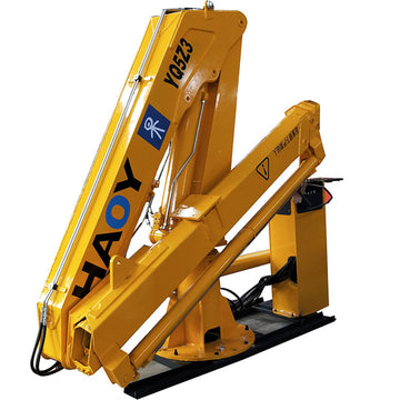 5t 3-section folding arm marine hydraulic crane