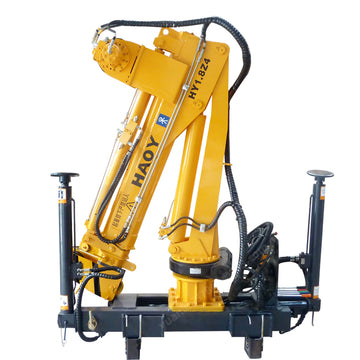 1.8 Ton Small Hydraulic Remote Control  Folding Arm Pickup Crane