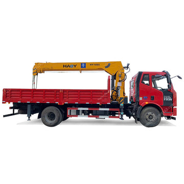 10 Tons Wireless Remote Control Hydraulic Straight Boom Lorry Crane