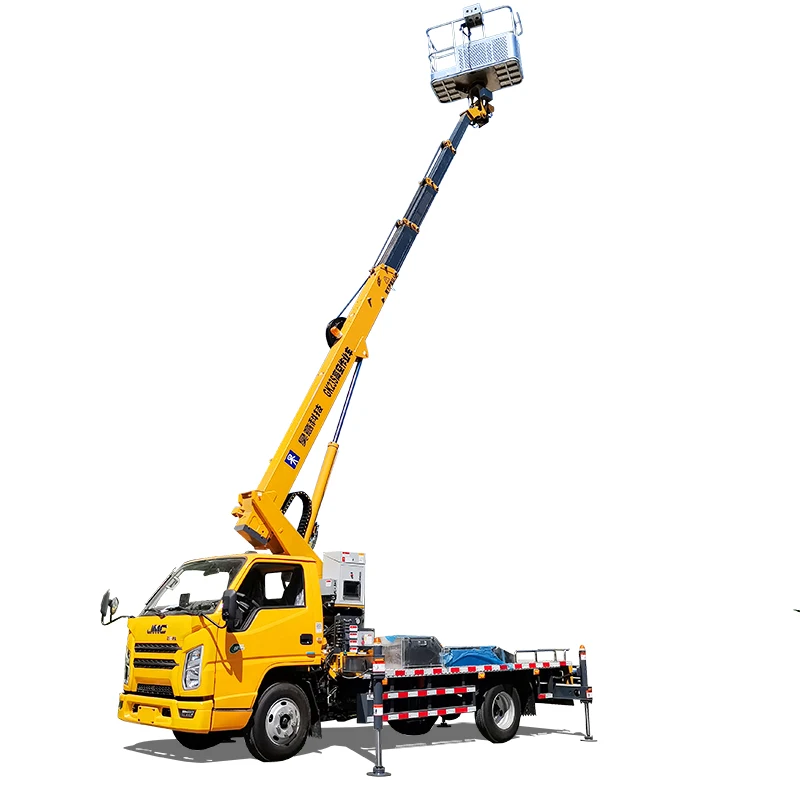 HAOY 23m Telescopic Boom Airport Bucket Aerial Platform Vehicle