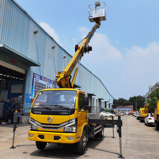 Camión plataforma aérea dongfeng JMC JAC de 21m Euro 3/4/5 RHD LHD telescópico con 4 secciones 