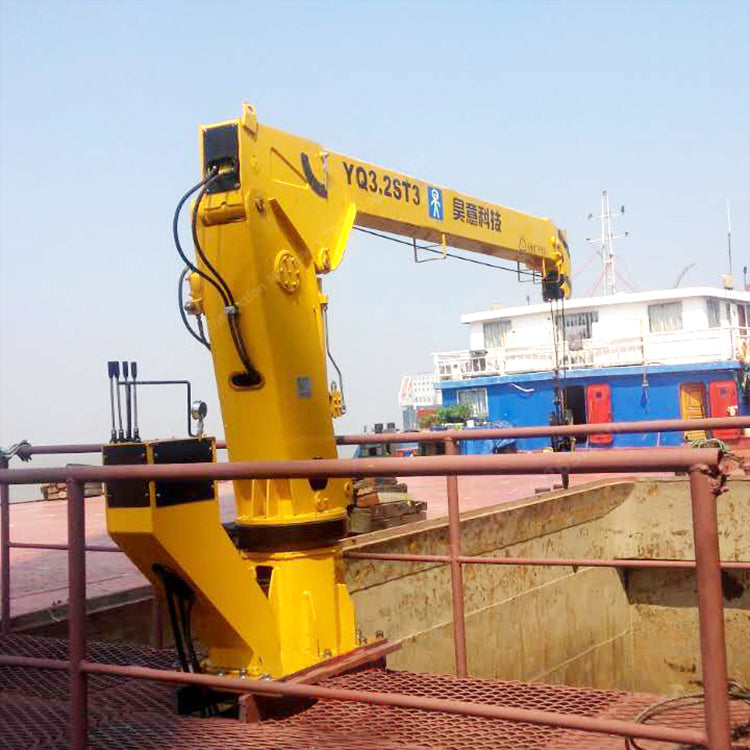 3.2 Tons Wireless Remote Control Hydraulic Marine Telescopic Crane