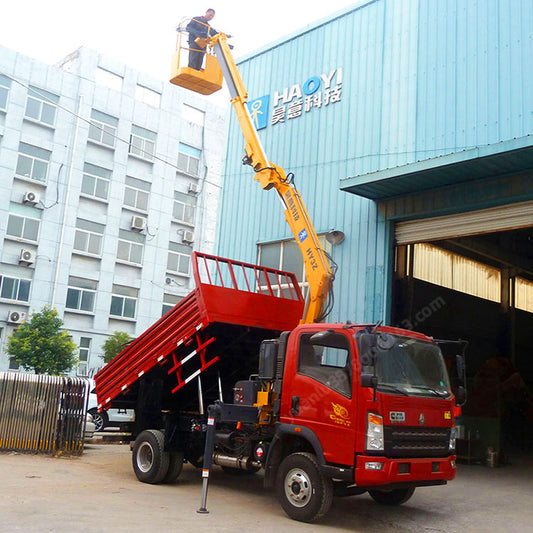 3.2 Tons Remote Control Knuckle Boom Mini Truck Crane