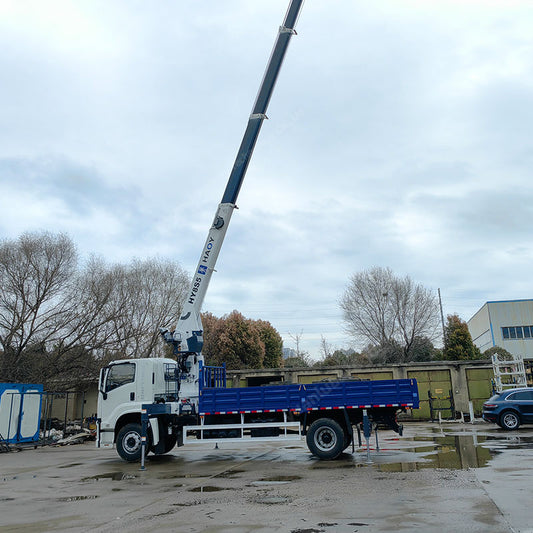 8 Tons Wireless Remote Control Hydraulic Straight Boom Lorry Crane