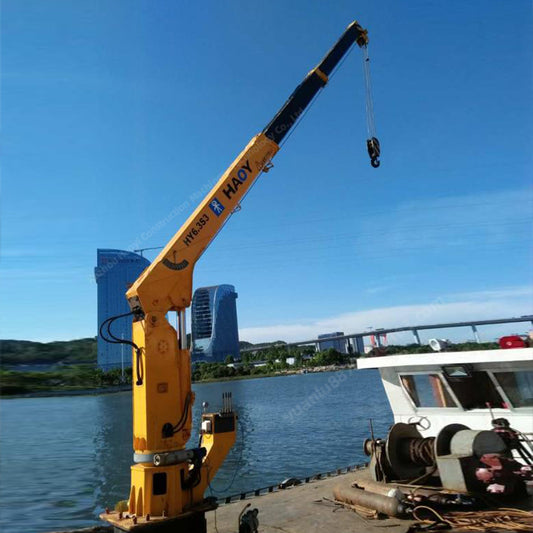 8 Tons Wireless Remote Control Hydraulic Marine Telescopic Crane