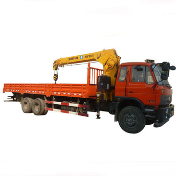 8 ton telescopic boom 4 sections truck mounted crane