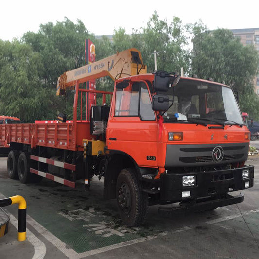 8 ton telescopic boom 4 sections truck mounted crane