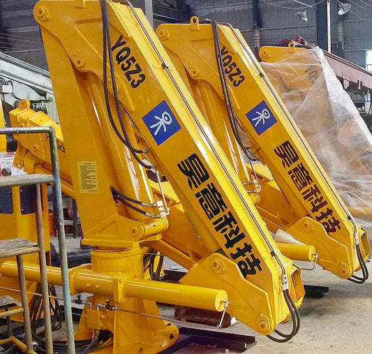 5t 3-section folding arm marine hydraulic crane