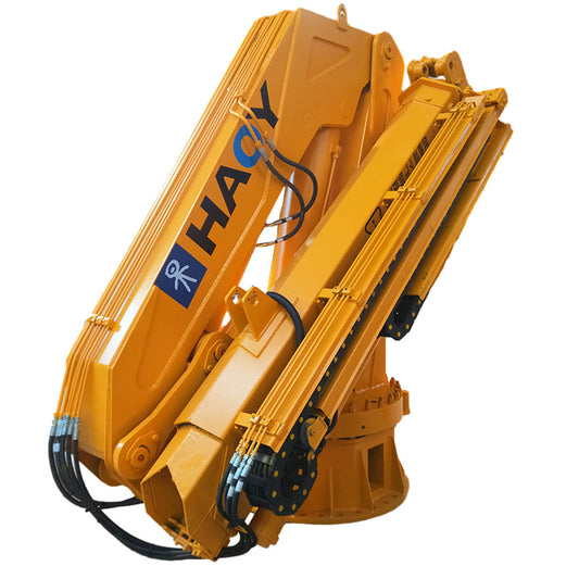 HAOY 12 ton folding arm hydraulic crane