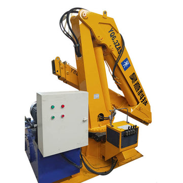 6.3 tons small dock ship hydraulic crane