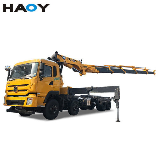 HAOY 25 ton knuckle boom truck mounted crane