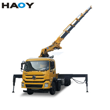 HAOY 25 ton knuckle boom truck mounted crane